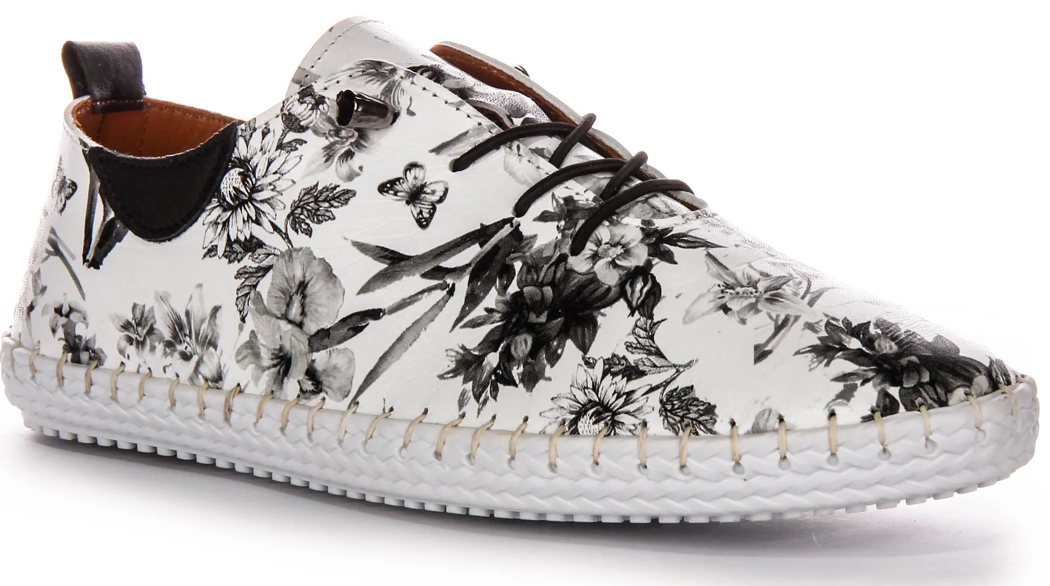 Justinreess Inglaterra Lexi 3 en floral blanco para mujeres
