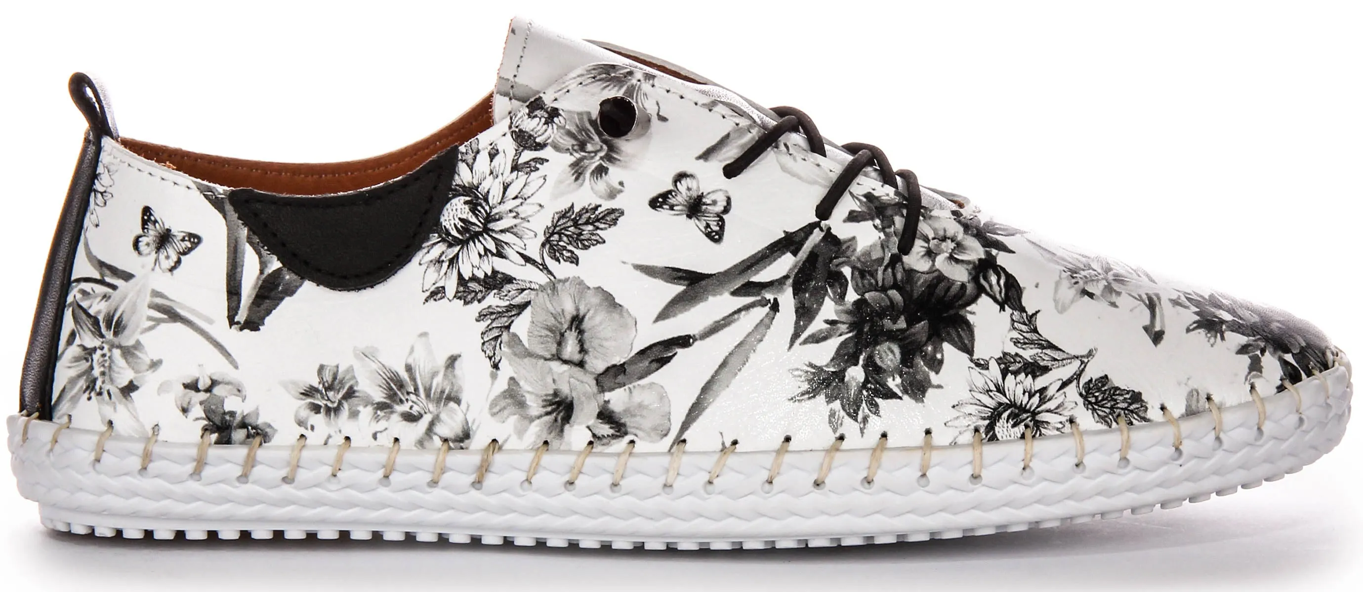 Justinreess Inglaterra Lexi 3 en floral blanco para mujeres