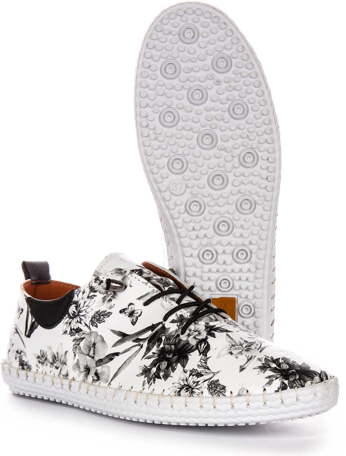 Justinreess Inglaterra Lexi 3 en floral blanco para mujeres