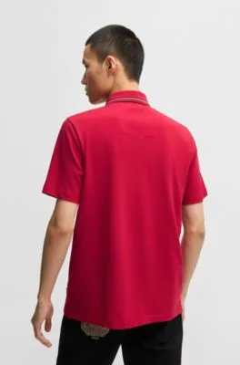Polo de algodón mercerizado con monograma Double B